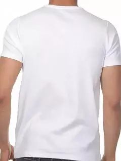 Мужская футболка с v-вырезом белого цвета DonDon RT502-01